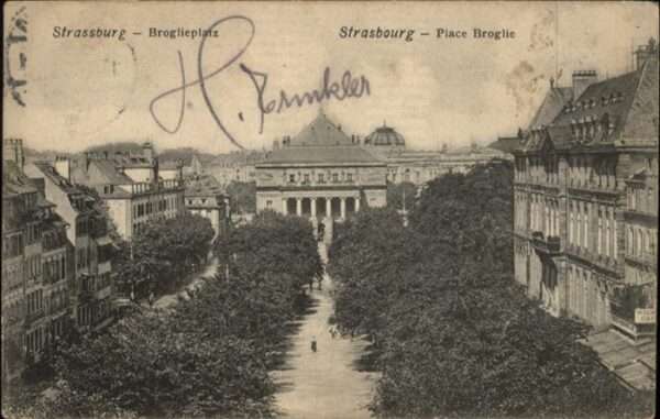 Strasbourg Alsace Broglieplatz Place Broglie
