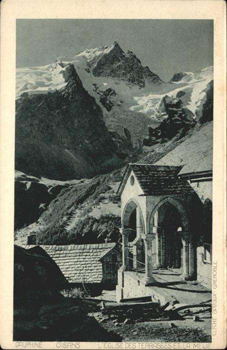 Dauphine L'Eglise des Terrasses et la Meije
