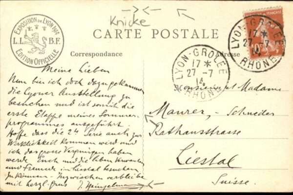 Lyon France Exposition Internationale 1914 – Bild 2