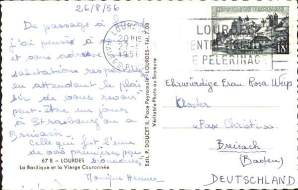 Lourdes Hautes Pyrenees La Basilique et la Vierge Couronnee – Bild 2