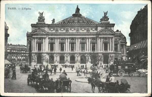Paris L'Opera Pferdekutschen