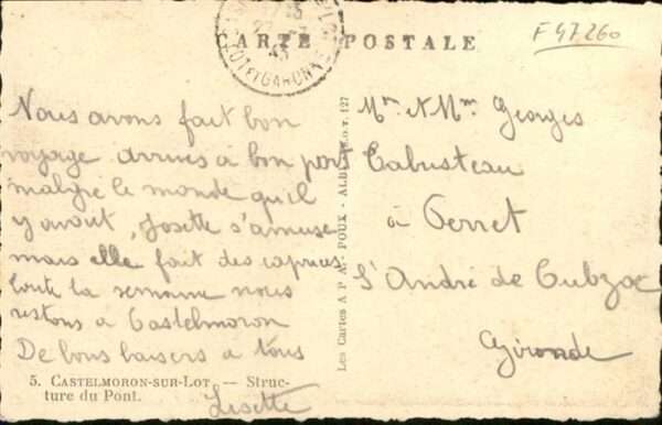 Castelmoron-sur-Lot Structure du Pont – Bild 2