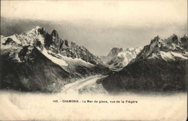 Chamonix La Mer de glace vue de la Flegere