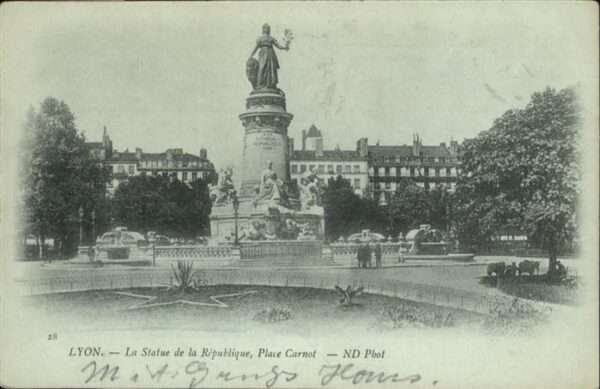Lyon France La Statue de la Republique Place Carnot