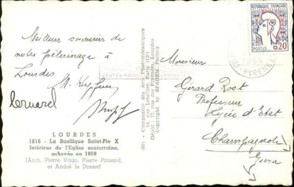 Lourdes Hautes Pyrenees La Basilique Saint-Pie – Bild 2