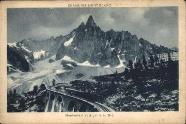 Mont Blanc Chamonix Montanvert Aiguille du Dru