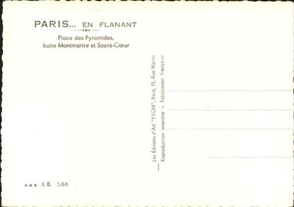 Paris Place des Pyramides butte Montmartre et – Bild 2
