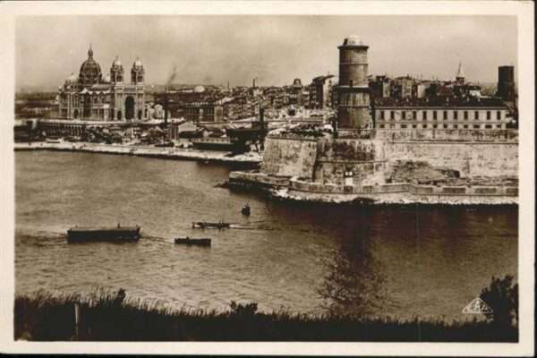 Marseille Bouches-du-Rhone La Cathedrale et le Fort Saint-Jean