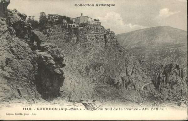 Gourdon Alpes-Maritimes Ligne du Sud de la France