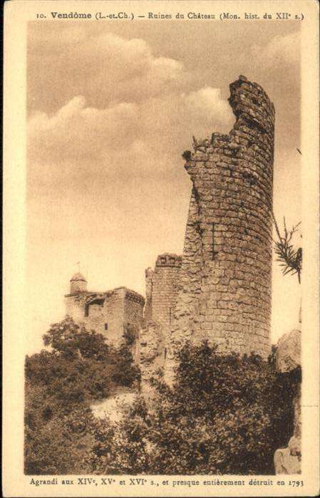 Vendome Ruines du Chateau