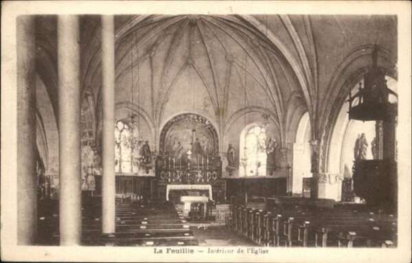 La Feuillie Seine-Maritime Interieur de l'Eglise