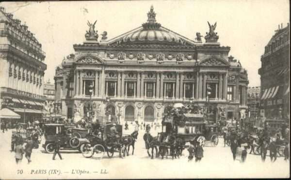Paris L'Opera Pferdekutschen