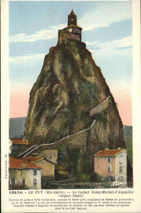 Le Puy-en-Velay Le rocher Saint-Michel-d_Aiguilhe