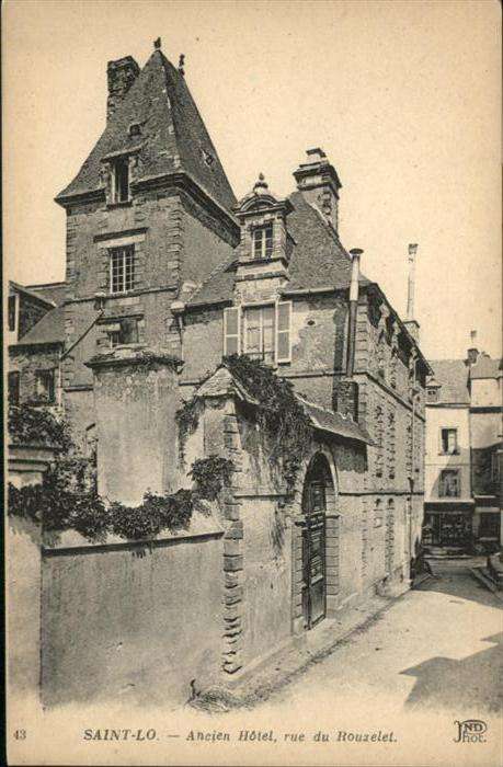 Saint-Lo Ancien Hotel Rue du Rouzelet