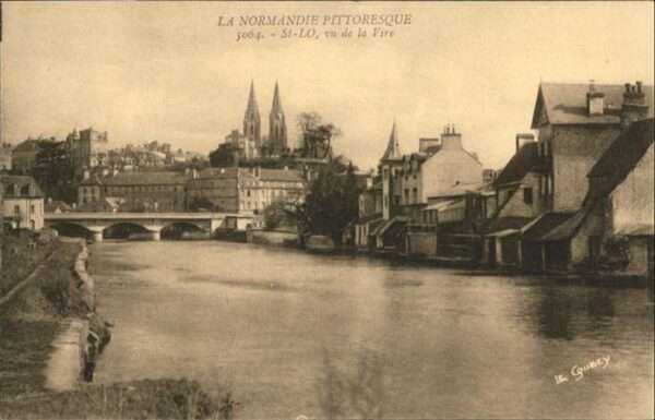 Saint-Lo La Normandie pittoresque vu de la Vire