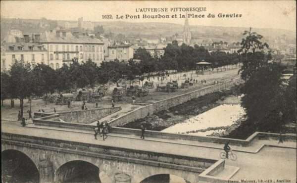 Auvergne Region Le Pont Bourbon la Place du Gravier
