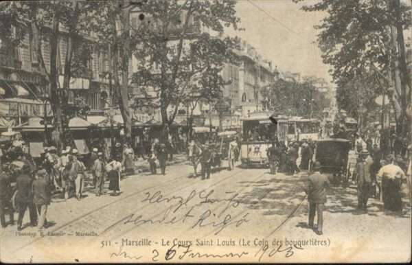 Marseille Bouches-du-Rhone Le Cours Saint-Louis Straßenbahn