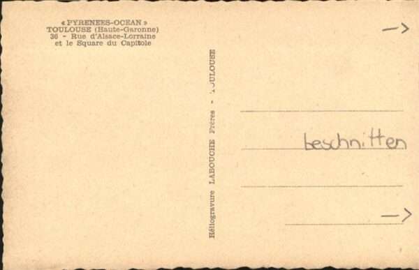 Toulouse Haute-Garonne Rue d_Alsace-Lorraine Square du Capitol – Bild 2