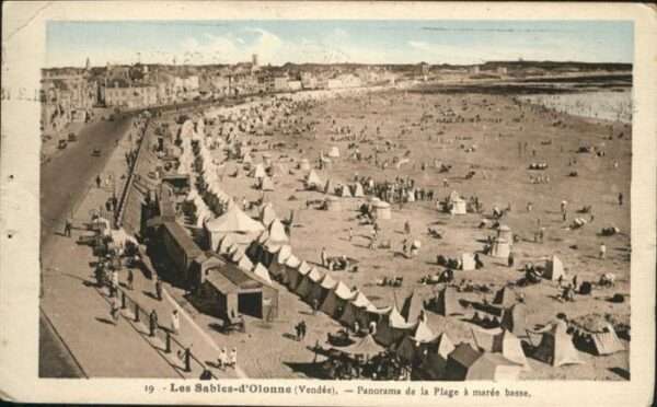 Les Sables-d Olonne Plage a maree basse