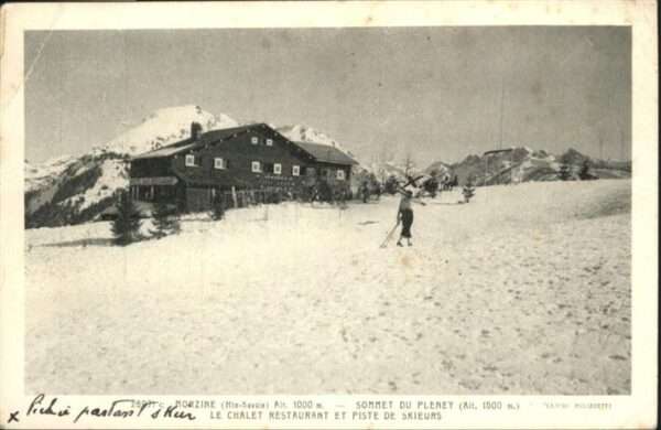 Morzine Sommet du Pleney Chalet Restaurant Pist
