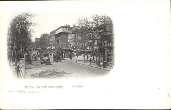Paris Porte Saint Martin Kutsche