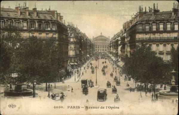 Paris Avenue de Poera Kutsche Brunnen