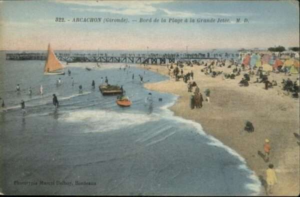 Arcachon plage Grande Jetee Boot