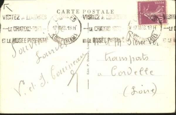 Lourdes Hautes Pyrenees Place Peyramale Chateau Fort – Bild 2