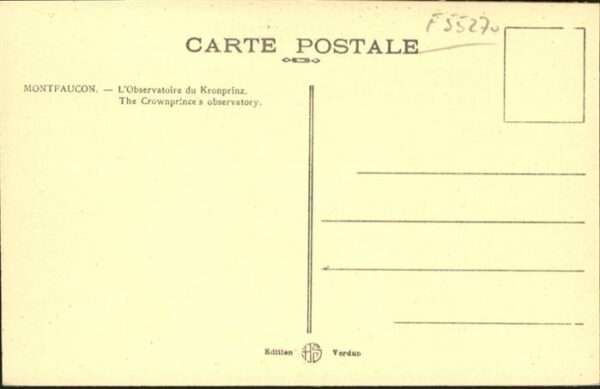 Montfaucon 55-d Argonne Observatoire Kronprinz – Bild 2