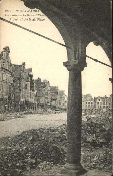 Arras Pas-de-Calais Ruines Grand Place
