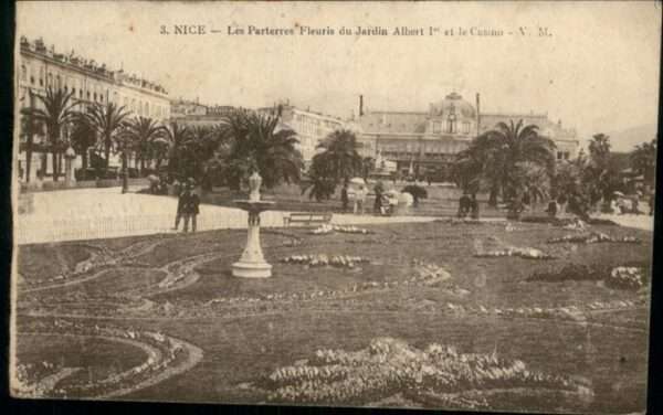 Nice Alpes Maritimes les Parterres Fleuris du Jardin Albert