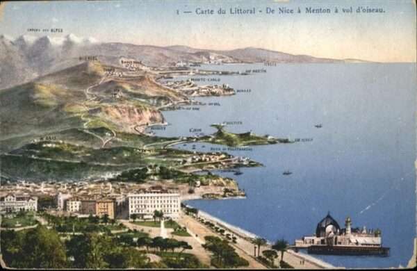 Nice Alpes Maritimes Panorama Nice Menton
