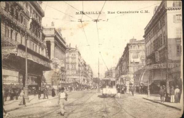 Marseille Bouches-du-Rhone Rue Caneebiere Strassenbahn