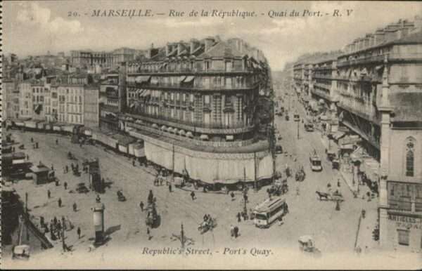 Marseille Bouches-du-Rhone Rue de la Republique Quai du Port Stras
