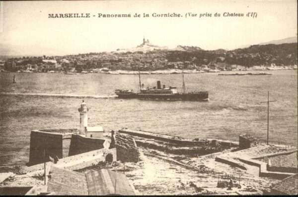 Marseille Bouches-du-Rhone la Corniche Schiff