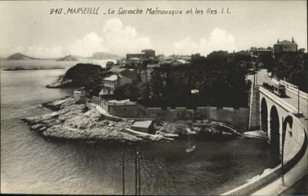 Marseille Bouches-du-Rhone la Corniche Malmousque Pont Strassenbah
