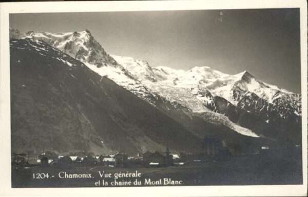 Chamonix la chaine du Mont Blanc