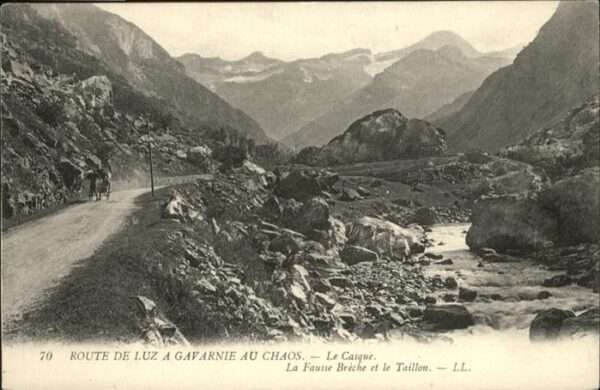 Gavarnie Route de Luz a Gavarnie au Chaos le Cas
