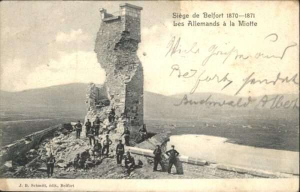 Belfort Alsace les Allemands a la Miotte
