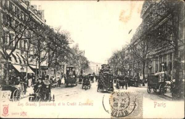 Paris les Grands Boulevards le Credit Lyonnai