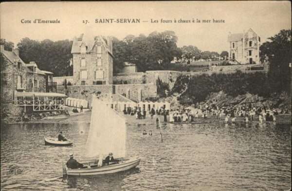 Saint-Malo 35 les fours a chaux e la mer haute
