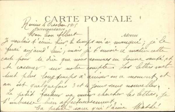 Reims Champagne Ardenne Rue Eugene Desteuques Zerstörung – Bild 2