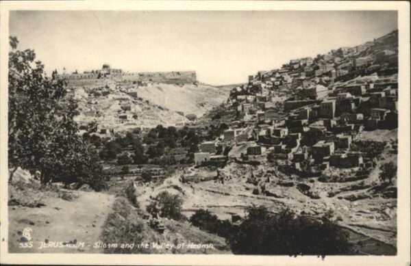 Jerusalem Yerushalayim Siloam Valley Hedrap