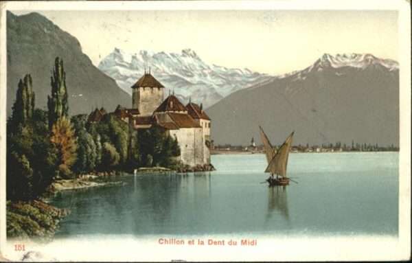 Montreux VD Chillon la Dent du Midi