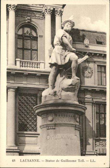 Lausanne VD Statue de Guillaume Tell