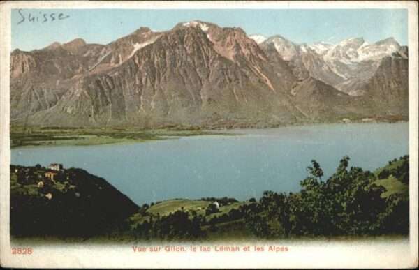 Glion le Lac Leman les Alpes