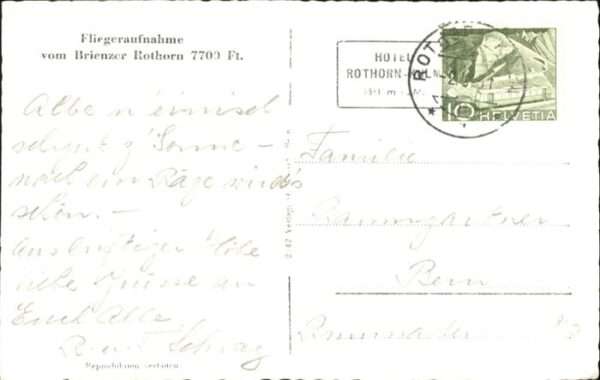 Brienzer Rothorn BE Fliegeraufnahme – Bild 2