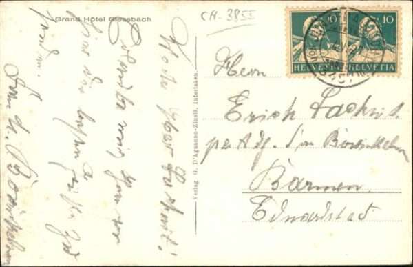 Jungfraujoch [Stempelabschlag] Grand Hotel Giessbach – Bild 2