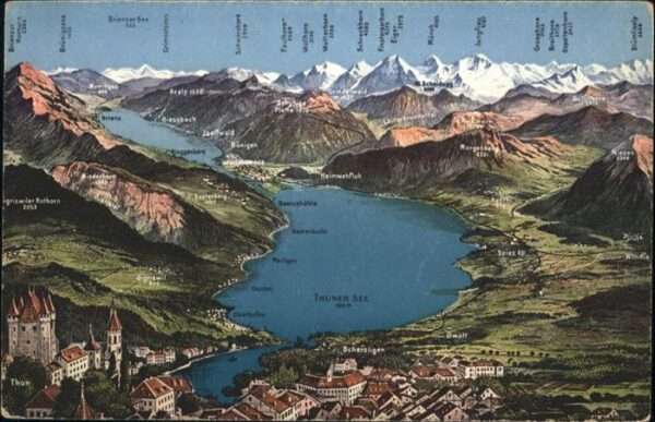 Thun Thunersee Panorama