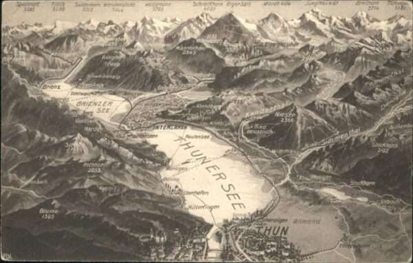 Thun Thunersee Panorama